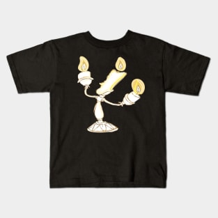 Version  minimalista La bella y la bestia "Lumiere" Kids T-Shirt